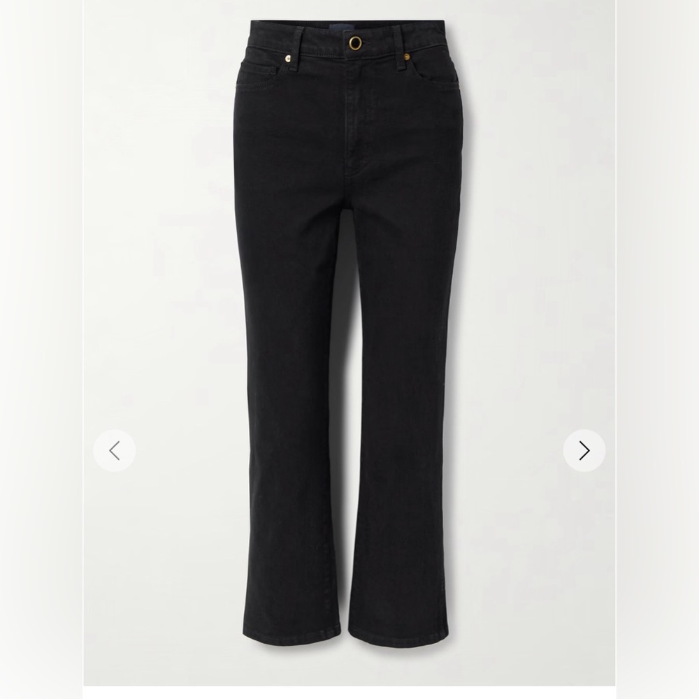 KHAITE Black Denim Abigail Jean
